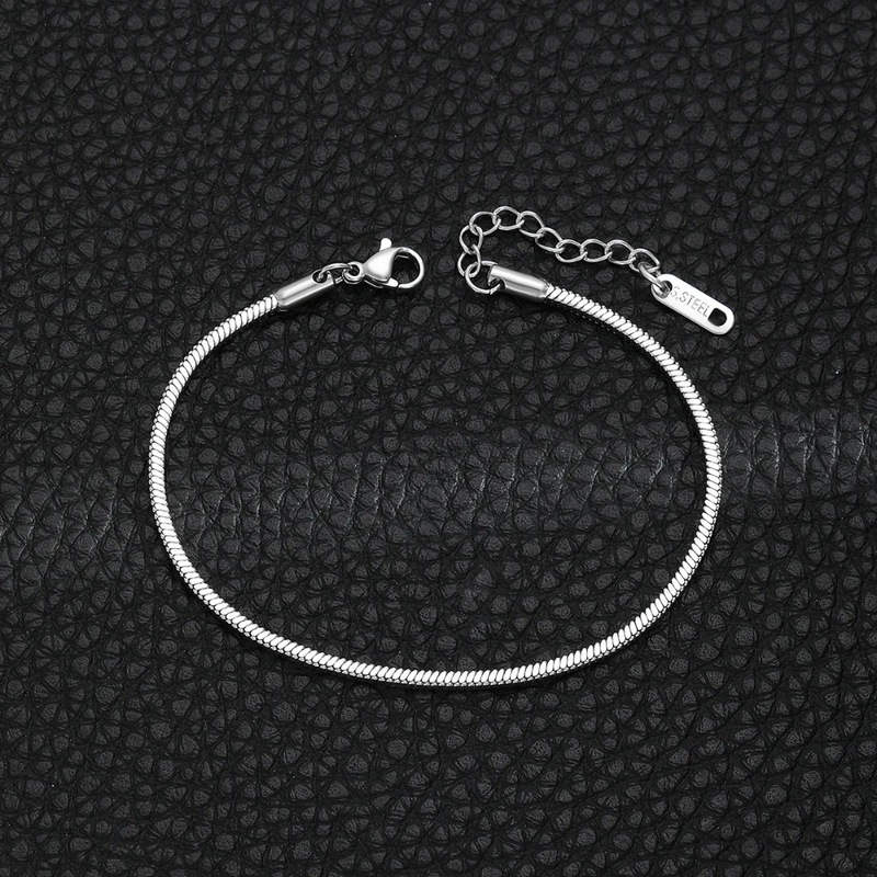 PULSEIRA CORRENTE OSSO COBRA QUADRADA - AÇO INOXIDÁVEL 304