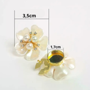 BROCHE DE LUXO PARA BOTÕES - PEROLADO - 2 PEÇAS