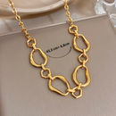 COLAR ELOS ORGÂNICOS - BANHADO A OURO 18K