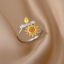 Anel Giratório Anti-Stress - Banhados em ouro 18k ou platina