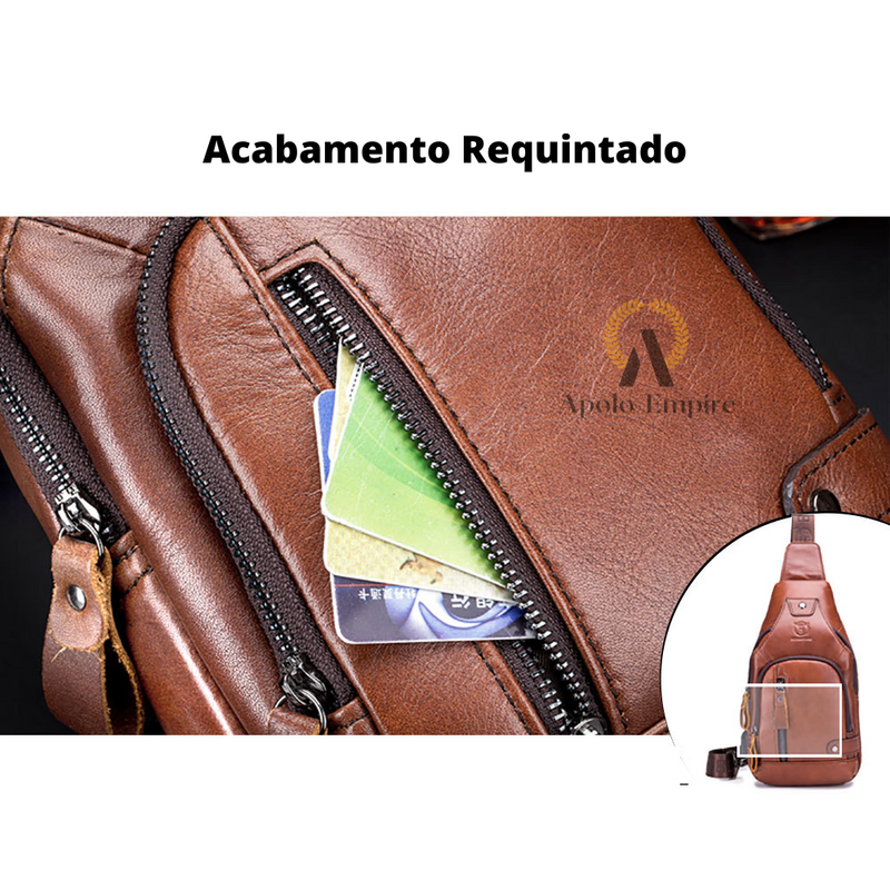 BAG DE COURO LEGÍTIMO