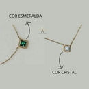 GARGANTILHA COM PINGENTE - BANHADA À OURO JUDEU 14K