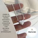 COLAR PINGENTE CORAÇÃO-PRATA 925