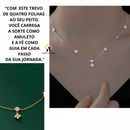 COLAR TREVO DA SORTE - PRATA 925