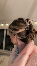 GARRA DE CABELO - FLOWER- BUTTERFLY