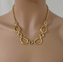 COLAR ELOS ORGÂNICOS - BANHADO A OURO 18K