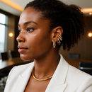 BRINCOS E CLIPES - 2 TONS - 18K