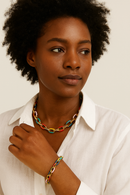 COLAR/PULSEIRA - COLORFUL - AÇO INOXIDÁVEL