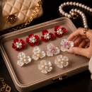 BROCHE DE LUXO PARA BOTÕES - PEROLADO - 2 PEÇAS