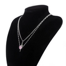 KIT 2 COLARES CORAÇÃO E ESPADA - BANHADO A OURO 18K