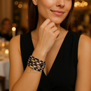 BRACELETE DE COURO - LEOPARDO