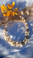 KIT LUXO COLAR E BRINCO - PÉROLAS/CRISTAIS