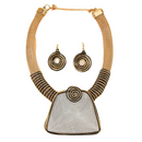 CONJUNTO ESPIRAL DE PODER - COLAR + BRINCOS