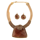 CONJUNTO ESPIRAL DE PODER - COLAR + BRINCOS