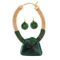 CONJUNTO ESPIRAL DE PODER - COLAR + BRINCOS