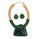 CONJUNTO ESPIRAL DE PODER - COLAR + BRINCOS