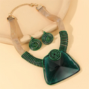 CONJUNTO ESPIRAL DE PODER - COLAR + BRINCOS