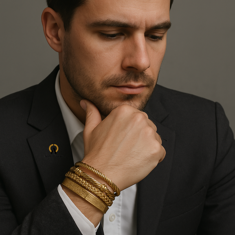 KIT 3 PULSEIRAS - BRACELETE DE LUXO - ESCRITURAS ESPANHOLA