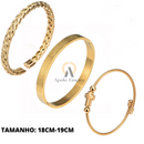 KIT 3 PULSEIRAS - BRACELETE DE LUXO - ESCRITURAS ESPANHOLA