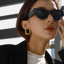 BRINCO QUADRADO LUXO - 18K - À PROVA D'ÁGUA