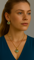 COLAR PINGENTE CONCHA ABALONE - 18K - À PROVA D'ÁGUA