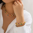 COLAR/PULSEIRA - COLORFUL - AÇO INOXIDÁVEL