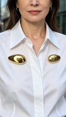 BROCHES BEAUTIFUL EGG - BANHADO A OURO 18K