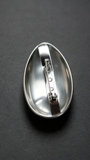 BROCHES BEAUTIFUL EGG - BANHADO A OURO 18K