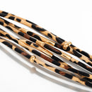 BRACELETE DE COURO - LEOPARDO