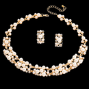 KIT LUXO COLAR E BRINCO - PÉROLAS/CRISTAIS