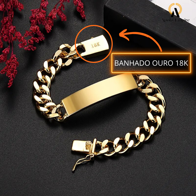 PULSEIRA DE CORRENTE OURO 18K - 10mm