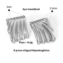 BRINCOS MILANO - AÇO INOXIDÁVEL BANHADO A OURO 18K