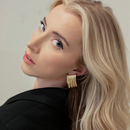 BRINCOS MILANO - AÇO INOXIDÁVEL BANHADO A OURO 18K