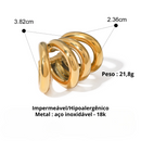 BRINCOS - CLIPE DE ORELHA - 18K - 1 PEÇA