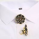 BROCHE DE LUXO PARA BOTÕES - CAMÉLIA - 2 PEÇAS