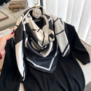 LENÇOS FLORAIS- CETIM/SARJA - 90CM X 90CM