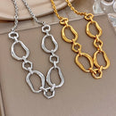 COLAR ELOS ORGÂNICOS - BANHADO A OURO 18K