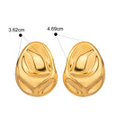 BRINCOS OVAL - FASHIONABLE - 18K