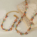 COLAR/PULSEIRA - COLORFUL - AÇO INOXIDÁVEL