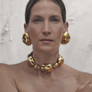 BRINCOS OVAL - FASHIONABLE - 18K