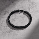 PULSEIRA RIVIERA - NEGRA - AÇO INOXIDÁVEL