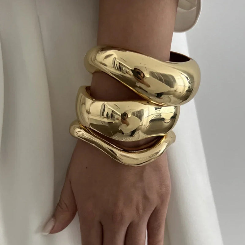 PULSEIRAS GEOMÉTRICAS - OURO/PRATA