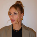 BRINCOS MILANO - AÇO INOXIDÁVEL BANHADO A OURO 18K