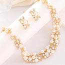 KIT LUXO COLAR E BRINCO - PÉROLAS/CRISTAIS