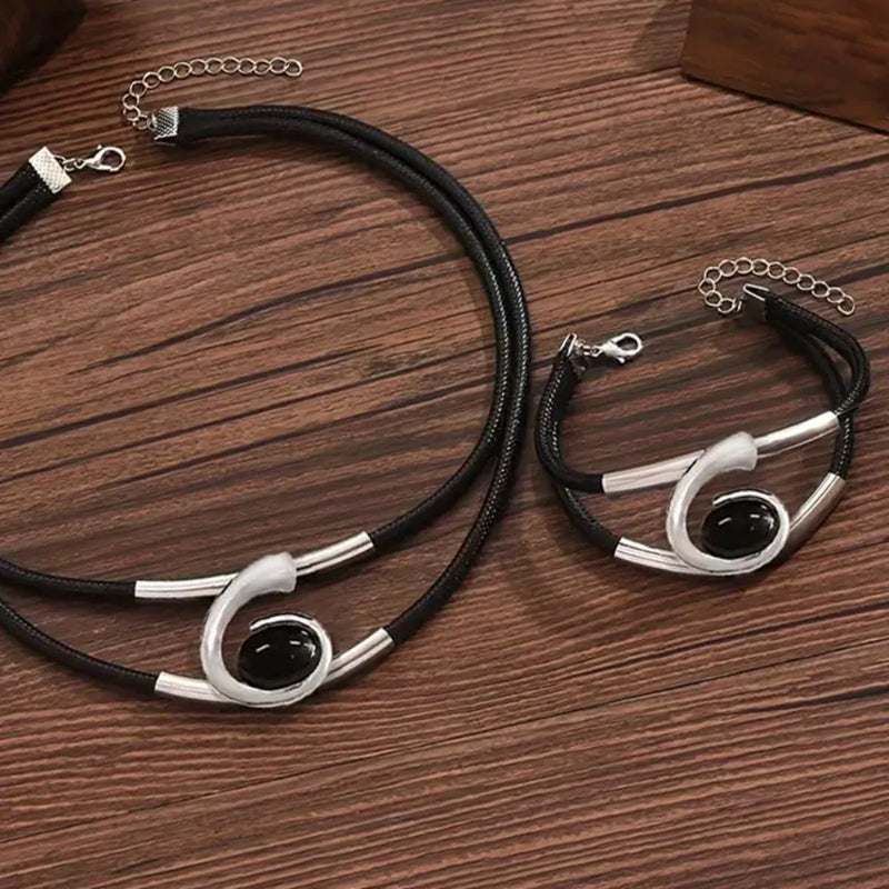 KIT 2 PEÇAS BOÊMIO - COLAR E PULSEIRA