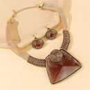 CONJUNTO ESPIRAL DE PODER - COLAR + BRINCOS