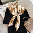 LENÇOS FLORAIS- CETIM/SARJA - 90CM X 90CM