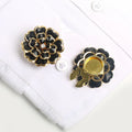 BROCHE DE LUXO PARA BOTÕES - CAMÉLIA - 2 PEÇAS