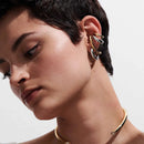 BRINCOS E CLIPES - 2 TONS - 18K