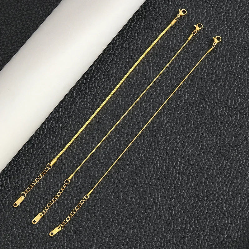 PULSEIRA CORRENTE OSSO COBRA QUADRADA - AÇO INOXIDÁVEL 304